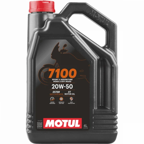 Motul 104104 7100 Synthetic Oil 20W50 4-Liter